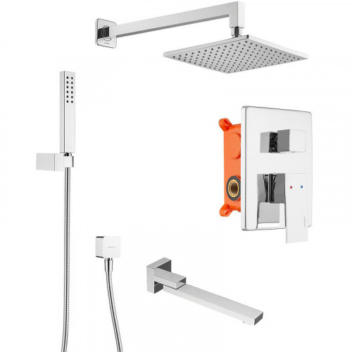 Душевая система Swedbe Platta 5546 Хром латунь встраиваемый