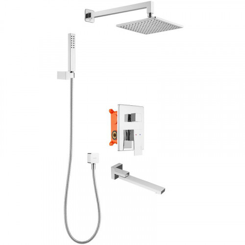 Душевая система Swedbe Platta 5546 Хром латунь встраиваемый