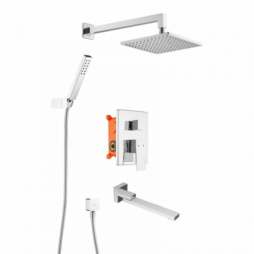 Душевая система Swedbe Platta 5546 Хром латунь встраиваемый