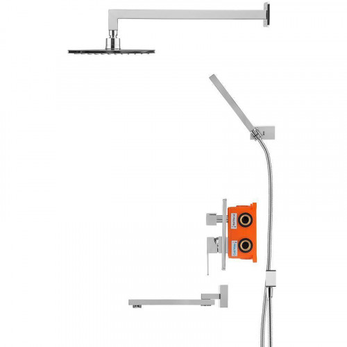 Душевая система Swedbe Platta 5546 Хром латунь встраиваемый