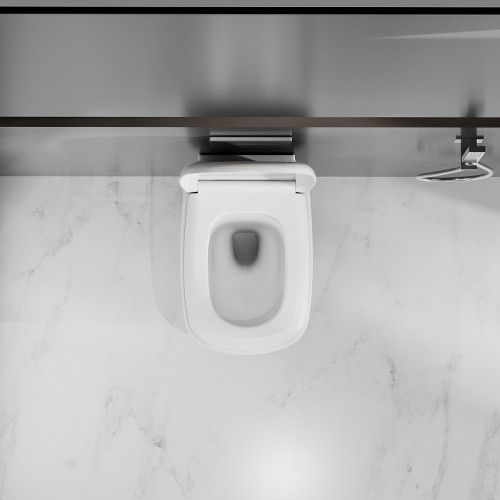 Унитаз Abber Rechteck AC1217 подвесной цвет Белый с сиденьем Микролифт