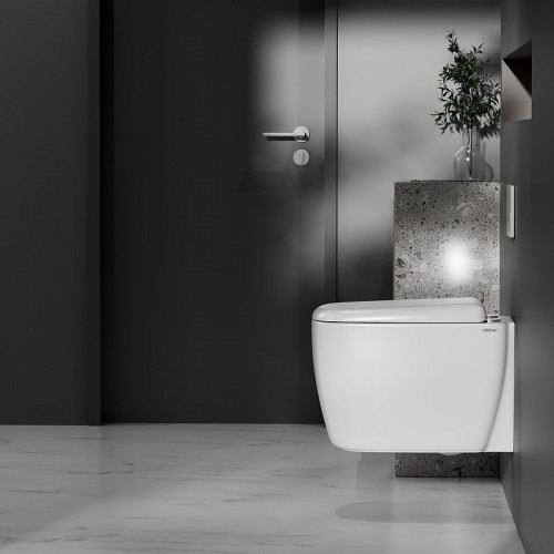 Унитаз Abber Rechteck AC1217 подвесной цвет Белый с сиденьем Микролифт