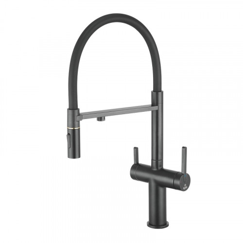 Смеситель для кухни Rose R458H цвет Черный