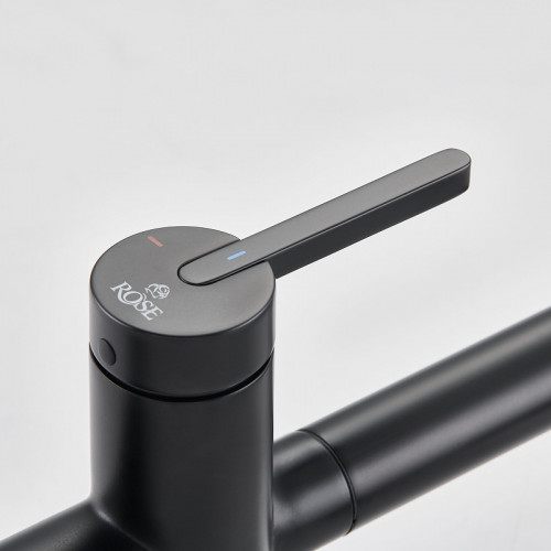 Смеситель для кухни Rose R458H цвет Черный