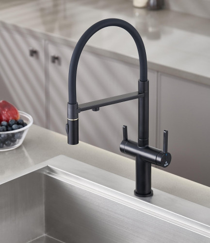 Смеситель для кухни Rose R458H цвет Черный