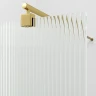 Душевая перегородка WasserKRAFT Rur 110 30W46PG-FL профиль Золото глянцевое стекло рифленое