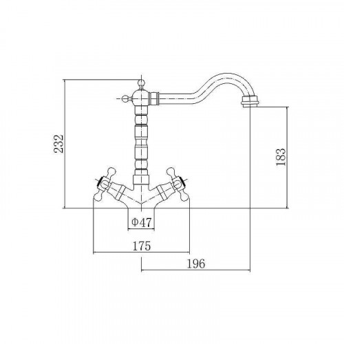 Смеситель для кухни Fashun A4408-4 цвет Бронза