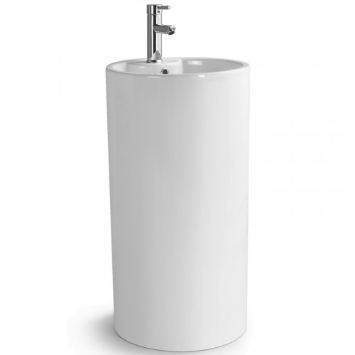 Раковина SantiLine 46 SL-4003 Белая фаянс напольный