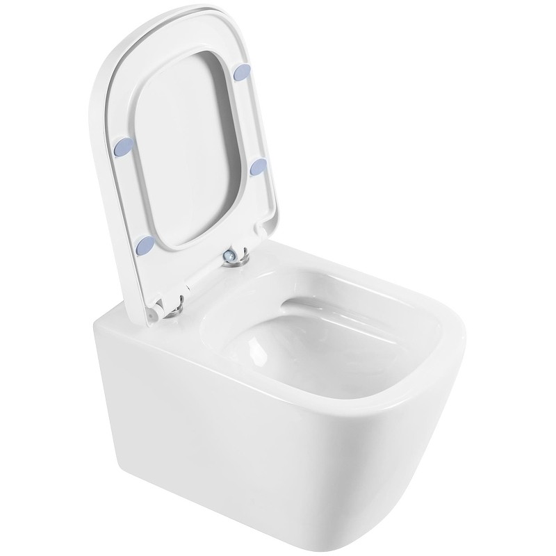 Унитаз BelBagno Albano BB120CHR/BB120SC подвесной с сиденьем Микролифт фаянс подвесной