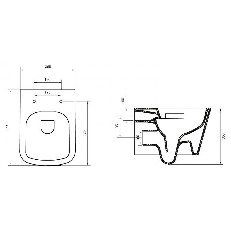 Унитаз BelBagno Albano BB120CHR/BB120SC подвесной с сиденьем Микролифт фаянс подвесной