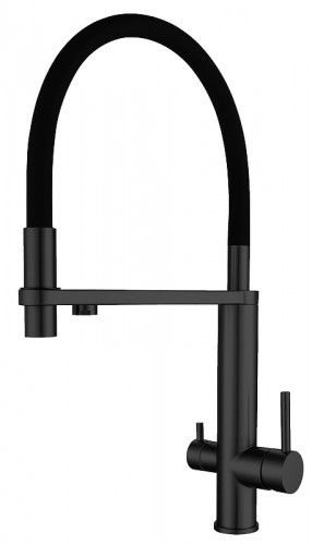 Смеситель для кухни Knotlor Infinity SS-15/BL цвет Черный матовый