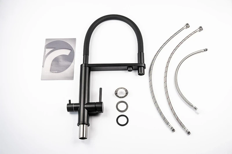 Смеситель для кухни Knotlor Infinity SS-15/BL цвет Черный матовый