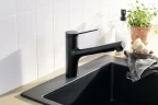 Смеситель для кухни Hansgrohe Zesis M33 74800670 Черный матовый латунь