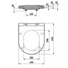 Унитаз с инсталляцией Laufen Pro Rimless 8.2096.6.000.000.1+8.9896.6.000.000.1 + Alcaplast Sadroмodul AM101/1120-0001+M570 с сиденьем Микролифт с Белой клавишей смыва