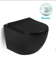Унитаз SantiLine SL-5018MB подвесной с сиденьем Микролифт фаянс подвесной