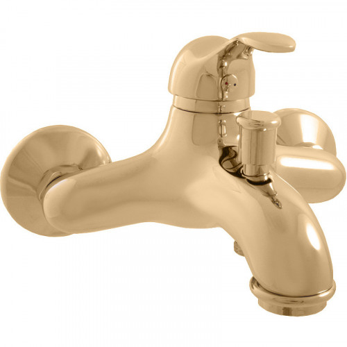 Смеситель для ванны Rav Slezak Labe L054.5Z Золото латунь на стену
