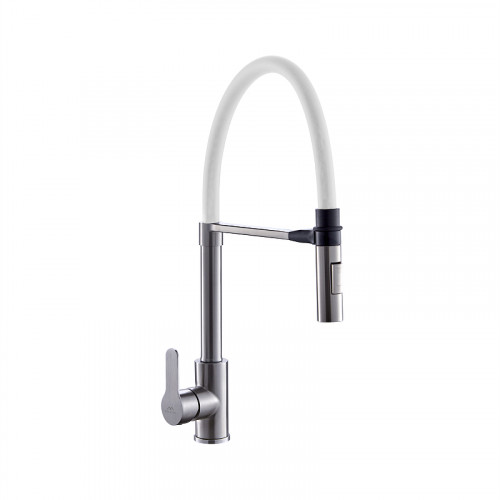 Смеситель для кухни Fashun A54511-8 цвет Сатин Белый