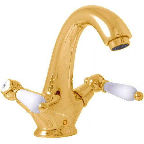 Смеситель для раковины Rav Slezak Morava retro MK528.5Z Золото латунь