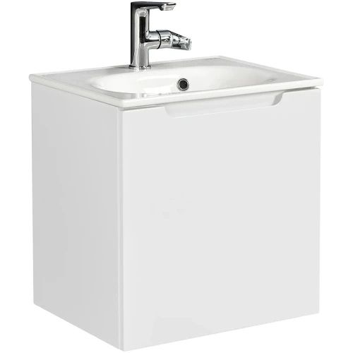 Тумба под раковину BelBagno Etna 50 R ETNA-500-1A-SO-BL-P-R подвесная Bianco Lucido МДФ / ЛДСП