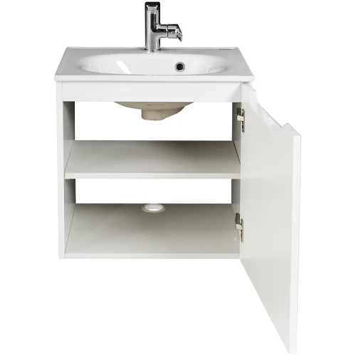 Тумба под раковину BelBagno Etna 50 R ETNA-500-1A-SO-BL-P-R подвесная Bianco Lucido МДФ / ЛДСП