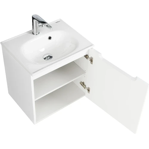 Тумба под раковину BelBagno Etna 50 R ETNA-500-1A-SO-BL-P-R подвесная Bianco Lucido МДФ / ЛДСП