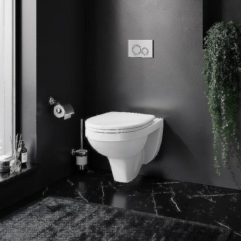 Унитаз с инсталляцией Damixa Jupiter DX77C1738SC + Viega Prevista Dry 8524.14 792596 с сиденьем Микролифт и клавишей смыва Хром