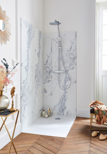 Душевой поддон из искусственного камня Jacob Delafon Tolbiac 120x80 E6D331RU-WPM Белый матовый