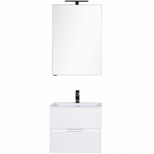Комплект мебели для ванной Aquanet Алвита 60 184619 подвесной Белый МДФ / ЛДСП