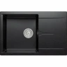 Кухонная мойка Polygran Gals-760 №16 290587 Черная искусственный камень (литьевой мрамор) встраиваемый