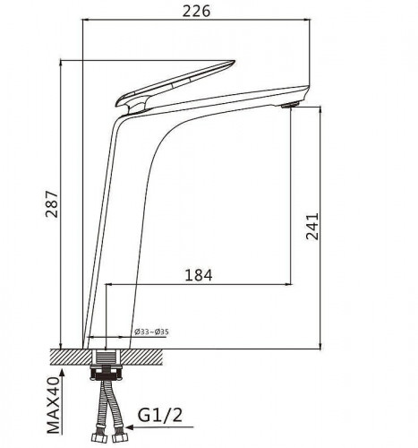 Смеситель для раковины Savol S-JD9211A цвет Хром