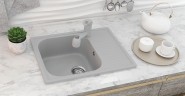 Смеситель для кухни Ulgran Classic U-002-309 Темно-серый латунь