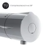 Смеситель для ванны AM.PM Like F8050000 с термостатом Хром латунь на стену