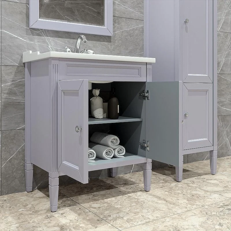 Тумба с раковиной Caprigo Albion Concept 70 34011-SF028+70 Y-070В Серая матовая