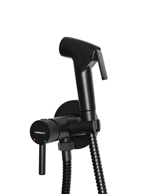 Гигиенический душ со смесителем Wisent WG5398B-2 цвет Черный