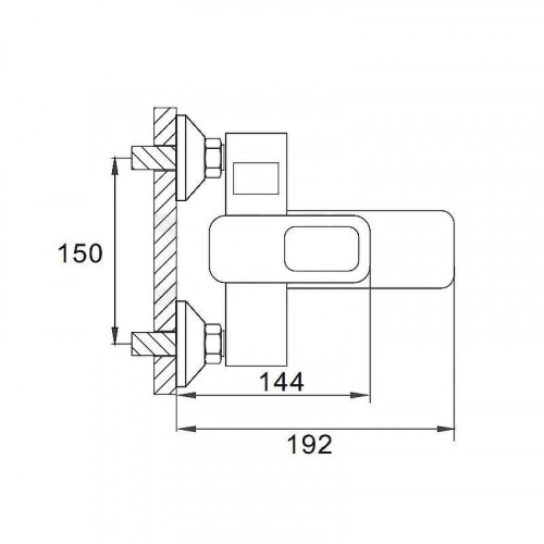 Смеситель для ванны D-Lin D130366-C цвет  Белый