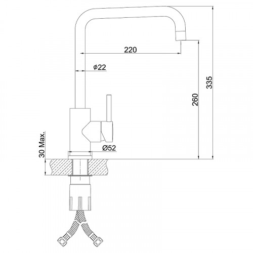 Смеситель для кухни Lemark Expert LM5077S Нержавеющая сталь нержавеющая сталь