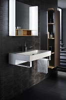 Раковина Jacob Delafon Terrace 80 EXD112-00 без подсветки фарфор подвесная, полувстраиваемая