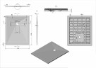 Душевой поддон из искусственного камня Vincea 110x90 VST-4SR9011A Антрацит