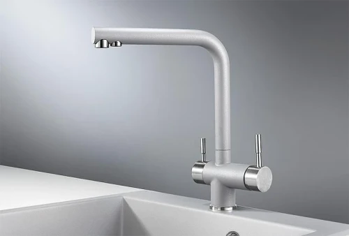Смеситель для кухни Granula 2305 цвет Алюминиум