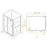 Душевой уголок RGW Passage 120x100 410844120-011 профиль цвет Хром стекло прозрачное
