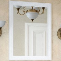 Зеркало Corozo Классика 80 SD-00000271 Белое МДФ / ЛДСП, стекло