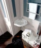 Раковина Migliore Bella 57 20608 угловая Белая фаянс подвесная