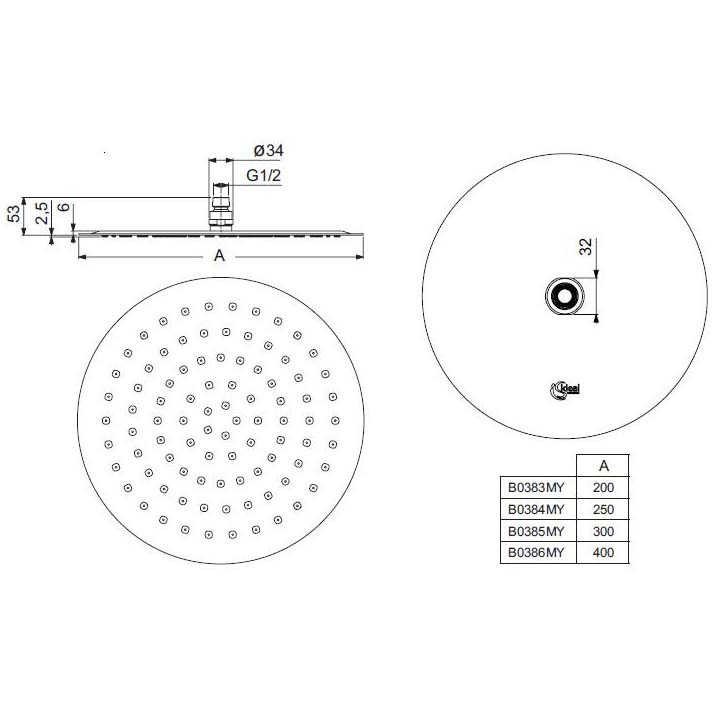 Душевая система Ideal Standard Ceratherm BD006XC с термостатом Хром