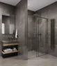 Душевая дверь Timo TDSS-140/13C-8L 1400x2000 T50L раздвижная профиль Никель стекло прозрачное