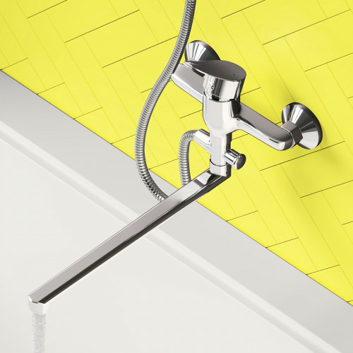 Смеситель для ванны Dorff Norma D1095000 универсальный Хром латунь на стену