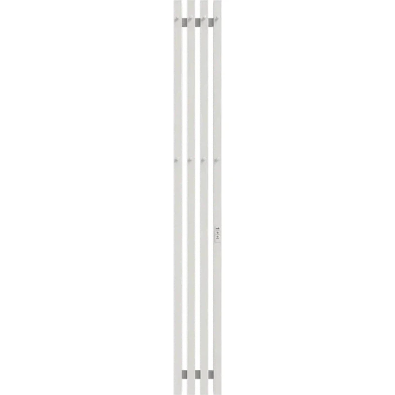 Электрический полотенцесушитель Grois Quartet GR-125 180х1500 П3 RAL 9016 R Белый матовый