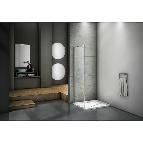 Душевая стенка Good Door Mokka SP-100-C-WE 100 профиль Белый стекло прозрачное
