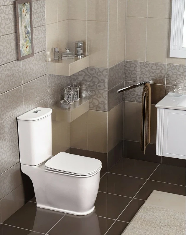 Унитаз компакт BelBagno Prado BB10150CP/BB10150SC без бачка с сиденьем Микролифт фаянс напольный