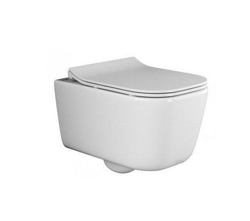 Унитаз с инсталляцией Ceramicanova Новый день (New day) CN3005_121002CH цвет Белый с сиденьем Микролифт и клавишей смыва цвет Хром глянцевый