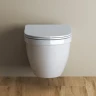 Комплект унитаза с инсталляцией BelBagno Loto BB070CHR/SC/BB002-80/BB005-PR-CHROME с сиденьем Микролифт и клавишей смыва Хром глянцевый фаянс подвесной